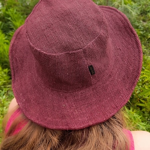 Chapeau en chanvre pour femme Chapeau en chanvre tissé artisanal Léger, pliable et au look naturel Cadeau pour elle image 5