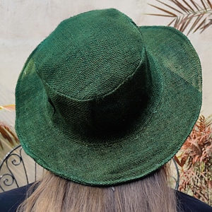 Chapeau en chanvre pour femme Chapeau en chanvre tissé artisanal Léger, pliable et au look naturel Cadeau pour elle image 6