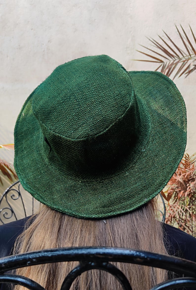 Chapeau en chanvre pour femme Chapeau en chanvre tissé artisanal Léger, pliable et au look naturel Cadeau pour elle image 6