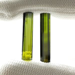 Natural Dark Green tourmaline, Tourmaline Tube, Tourmaline Pencil, Tourmaline Stick, jewelry making