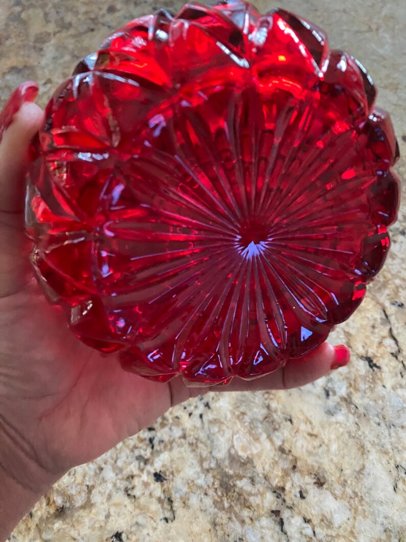 Genie Bubble Dish Crystal Red Hershey's Kiss Candy Dish Etsy Australia