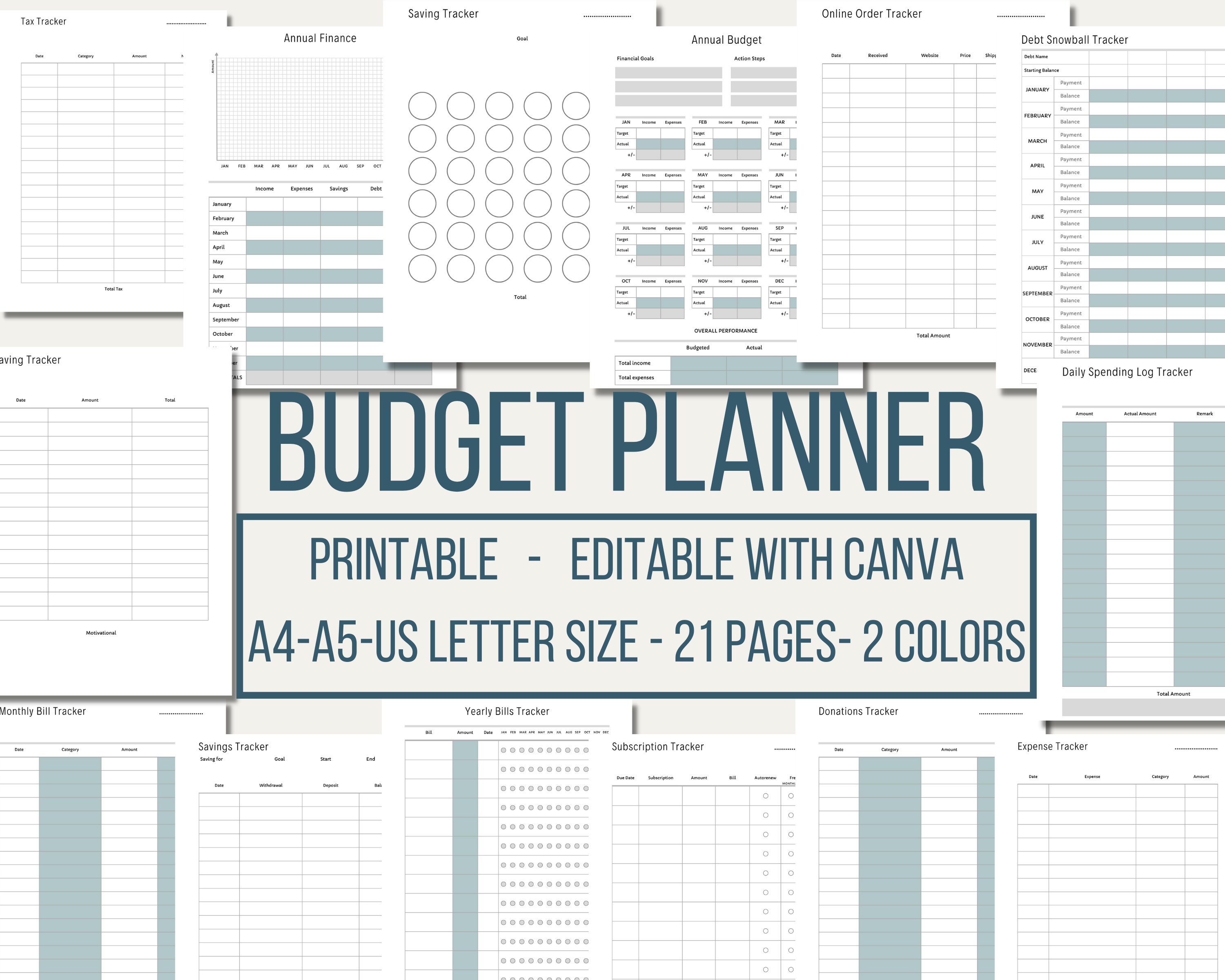 Yearly Budget Planner Template