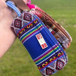 Peruvian Andean Coin Purse: Boho Style, Bright Colors, Peru Tag