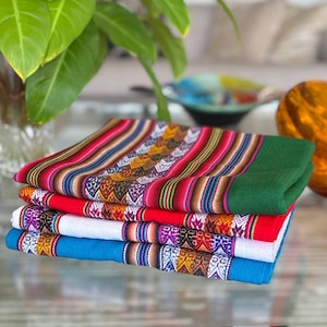 Peruvian Table Runner – Colorful Boho Ethnic Home Decor Textile