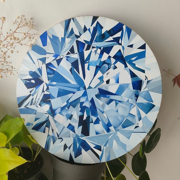 Diamant bleu - peinture