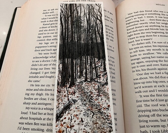 Hike Durham Forest - Original Watercolor Bookmark