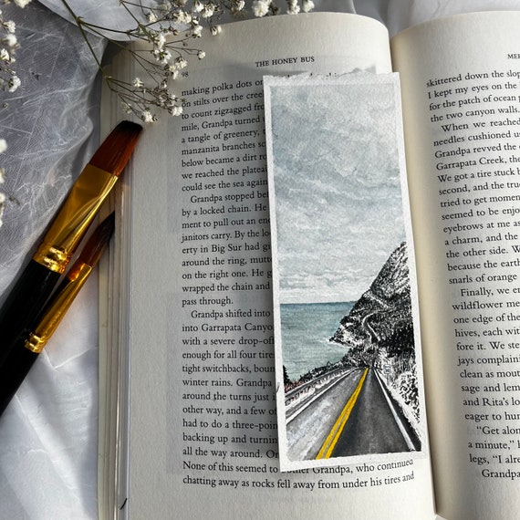 Original Artwork Landscape Painting Hand Painted Bookmark Small Watercolor ACEO Canadian Art Cabot Trail Winter Limited Edition Prints