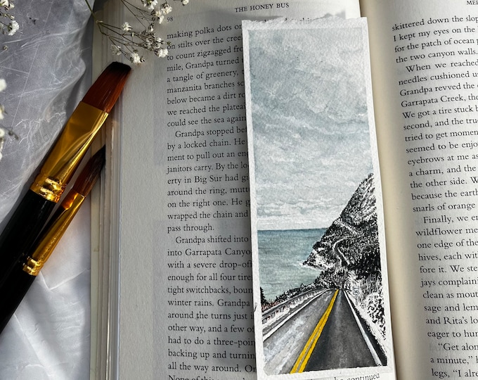 Cabot Trail Winter - Original Watercolor Bookmark