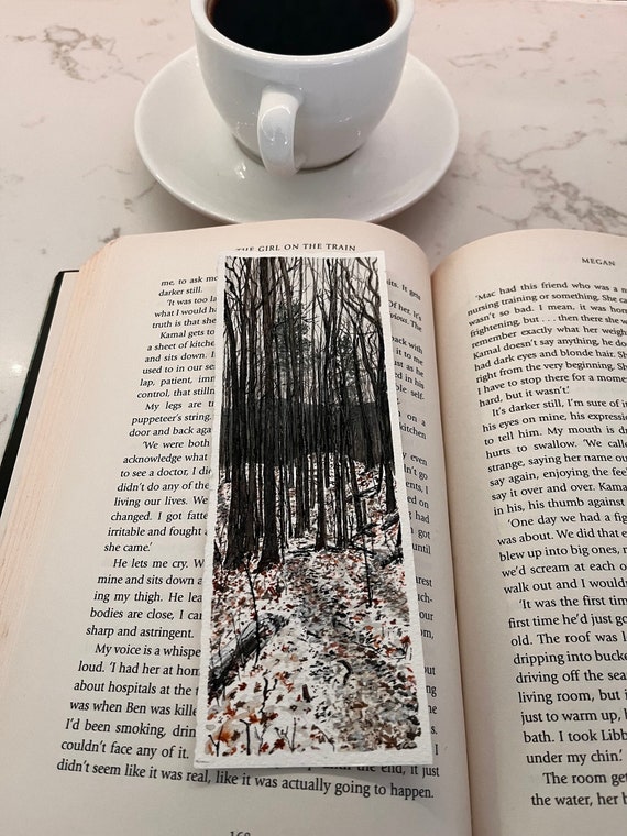 Original Artwork Landscape Painting Hand Painted Bookmark Small Watercolor ACEO Canadian Art Hike Durham Forest Limited Edition Prints