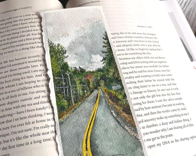 Winding Road — Original Watercolor Bookmark