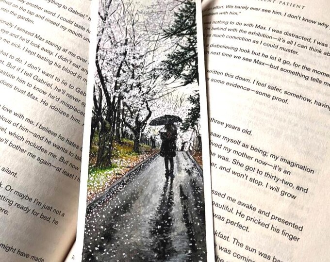 Cherry Blossoms High Park - Original Watercolor Bookmark