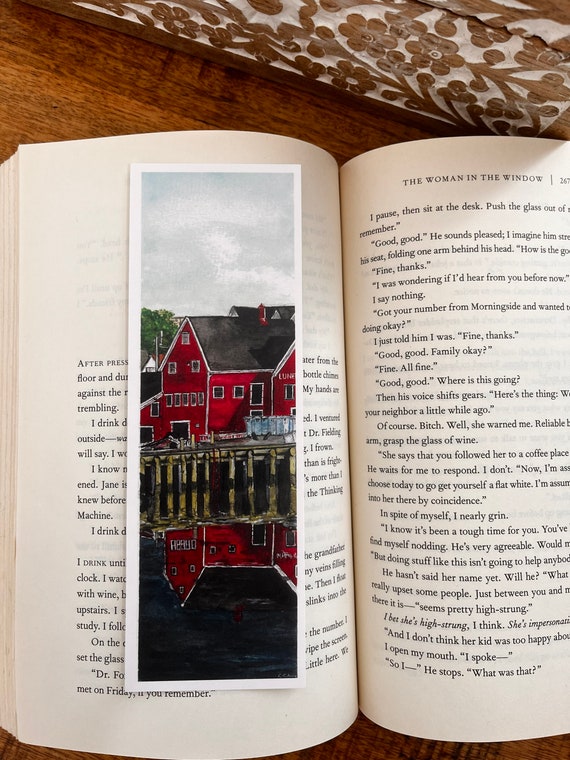 Original Artwork Landscape Painting Hand Painted Small Watercolor ACEO Canadian Art Lunenburg Reflect Limited Edition Prints