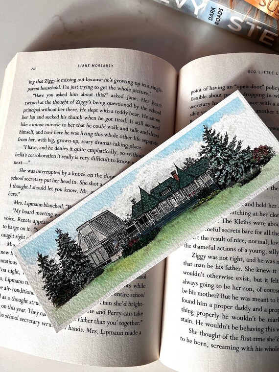 Original Artwork Landscape Painting Hand Painted Bookmark Small Watercolor ACEO Canadian Art Old Train Station Whitby Limited Edition Prints