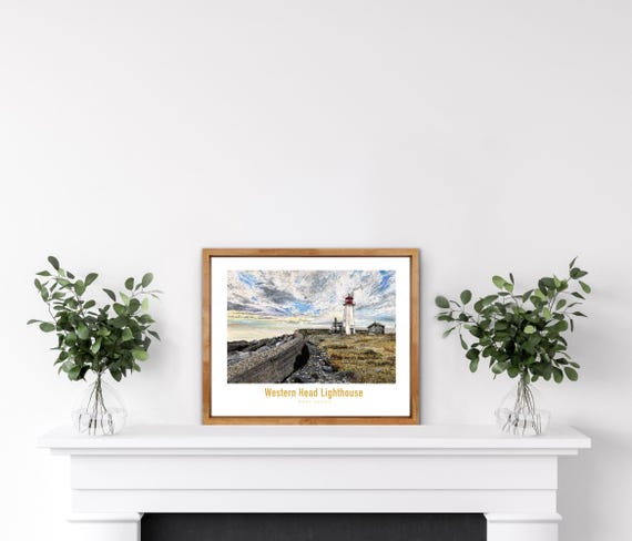 Nova Scotia Nature Poster, Canada Wall Art, Home Decor, Watercolor Art, Travel Gift, Western Head