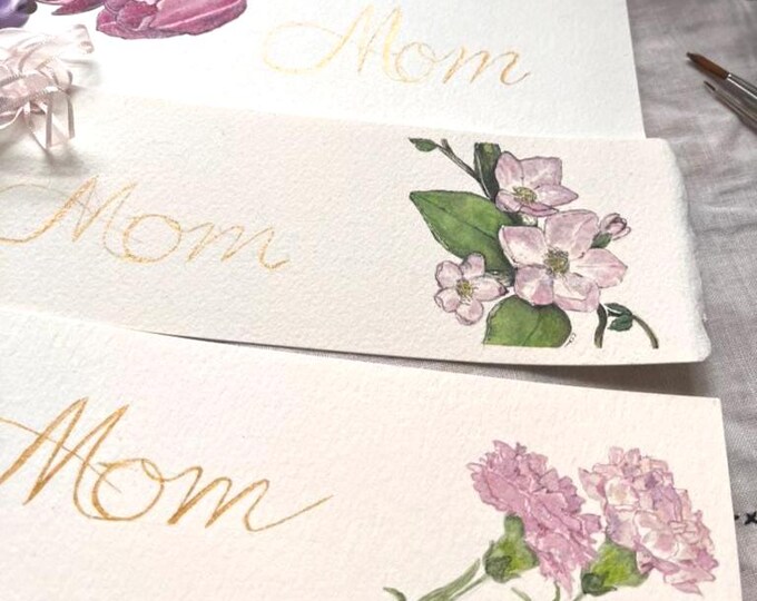 Mother's Day  - Original Watercolor Bookmarks