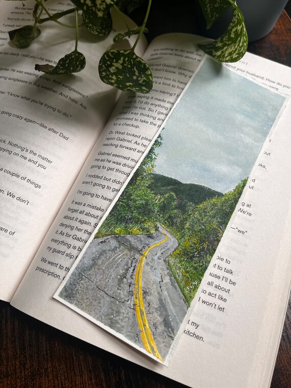 Original Artwork Landscape Painting Hand Painted Bookmark Small Watercolor ACEO Canadian Art Cape Breton Valley Limited Edition Prints