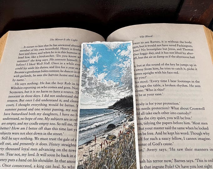 Gaff Point — Original Watercolor Bookmark