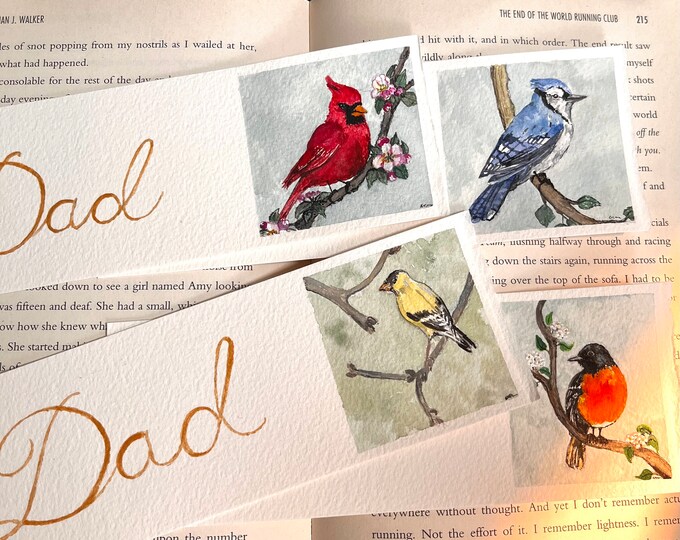 Father's Day - Original Watercolor Bookmarks