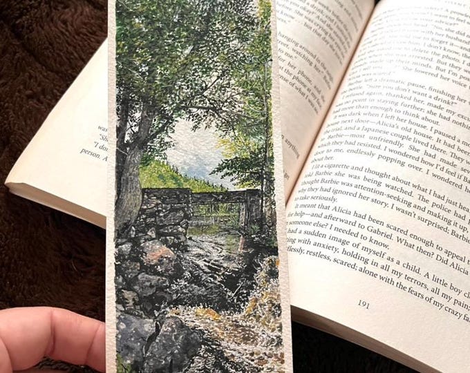 Old Mill on the Medway— Original Watercolor Bookmark
