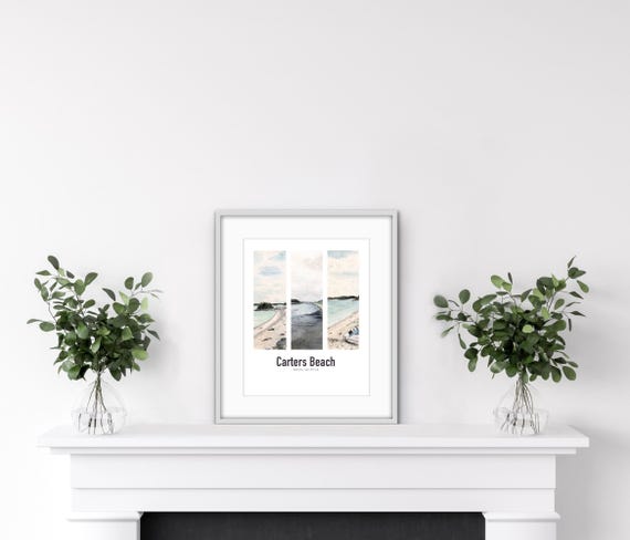 NovaScotia Nature Poster, Canada Wall Art, Home Decor, Watercolor Art, Travel Gift, Carters Beach