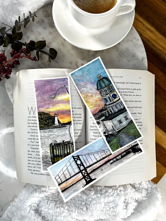 Halifax Cityscapes Watercolor Bookmarks – Canadian Art Print Set