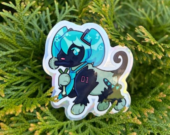 Hatsune Miku Puppy Holographic Sticker - Pupsune Miku