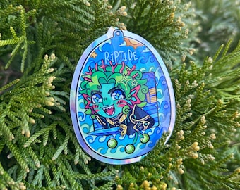 Gillion Tidestrider Tamagotchi Just Roll With It (JRWI) Holographic Glossy Sticker (Unofficial Merch)