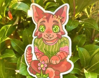 Just Roll With It (JRWI) - Taxi the Tabaxi Sticker (Unofficial Merch)
