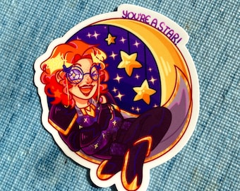 Just Roll With It (JRWI) - Ms Gilbert Sticker (Unofficial Merch)