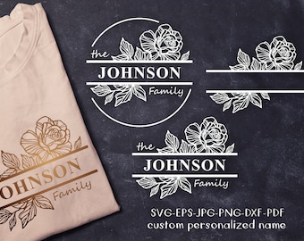 Frames set SVG, wedding monogram wich rose, Cricut, Silhouette, DXF, EPS, Png, Jpg, Template cut & print