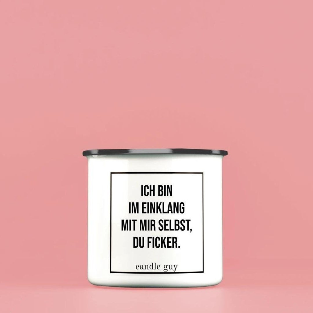 Ich Bin Im Einklang Mit Mir Selbst Tasse Emaille Tasse Ich bin im Einklang mit mir selbst Du - Etsy.de