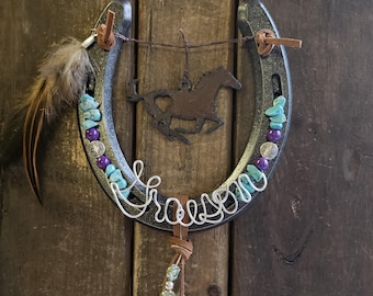 Horse Lover Gift, Gift for Horse Lover, Gift For Equestrian,  Horseshoe Decor, Gift for Horse Girls, Personalized Horse Gifts