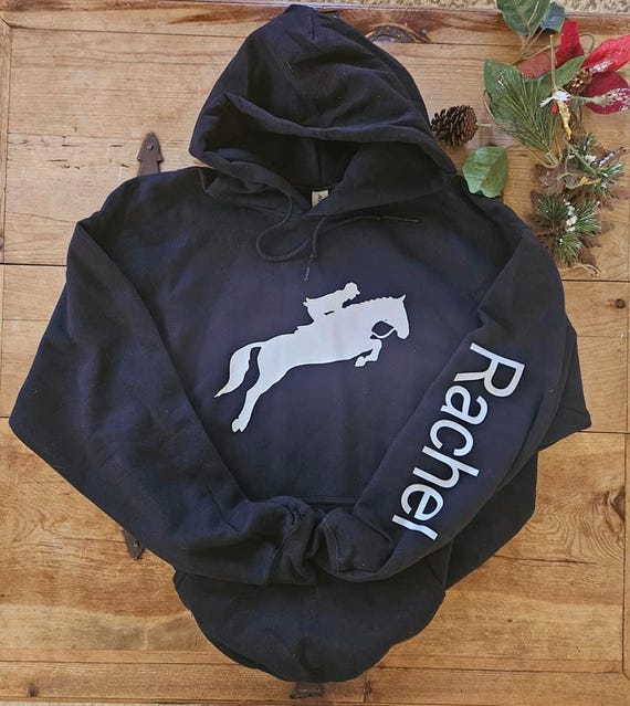 Custom Horse Lover Gift for Equestrians, Horse Hoodie Personalized