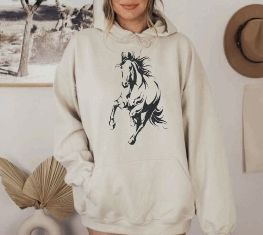 Horse Lover Hoodie, Equestrian Girl Hoodie, Horse Lover Gift