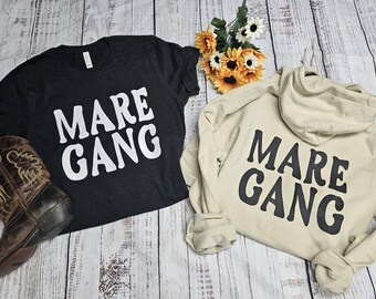 Horse Lover T-shirt or Hoodie, Funny Gift for Horse Girl who Loves Mares, Mare Lover Gift for Barrel Racers and Equestrians