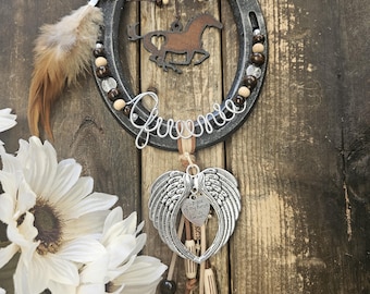 Horse Memorial Gift, Gift for loss of Horse, Horse Lover Gift, Horse Memorial, Personalized Horse Gift, A Piece of My Heart Lives in Heaven