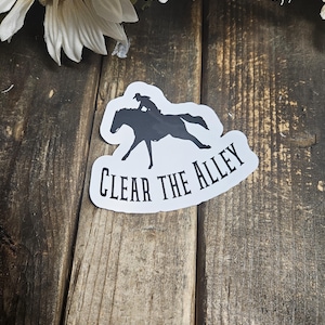 Horse Stickers for Barrel Racers, Rodeo Lover Gift, Equestrian Sticker for Cowgirls and Barrel Racing