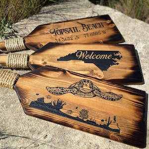 Nautical Paddle Decor-Beach House, Lake House, Cabin and Personalized Engraved Gift