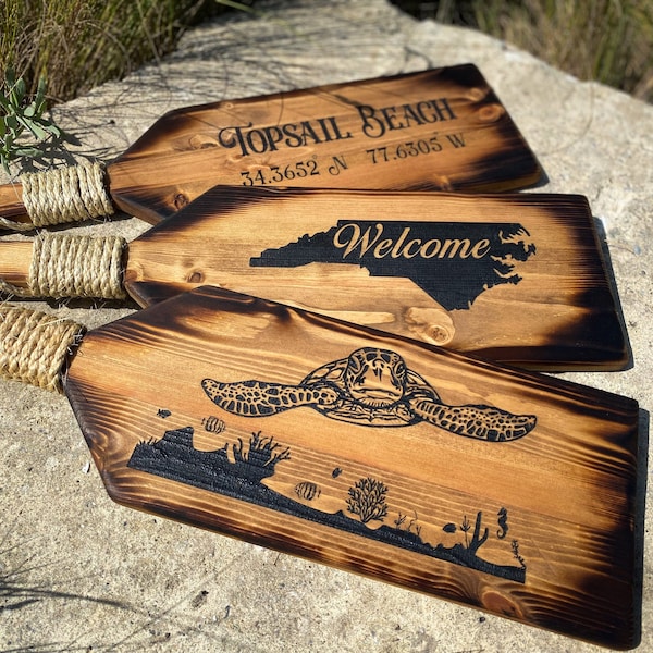 Nautical Paddle Decor-Beach House, Lake House, Cabin and Personalized Engraved Gift