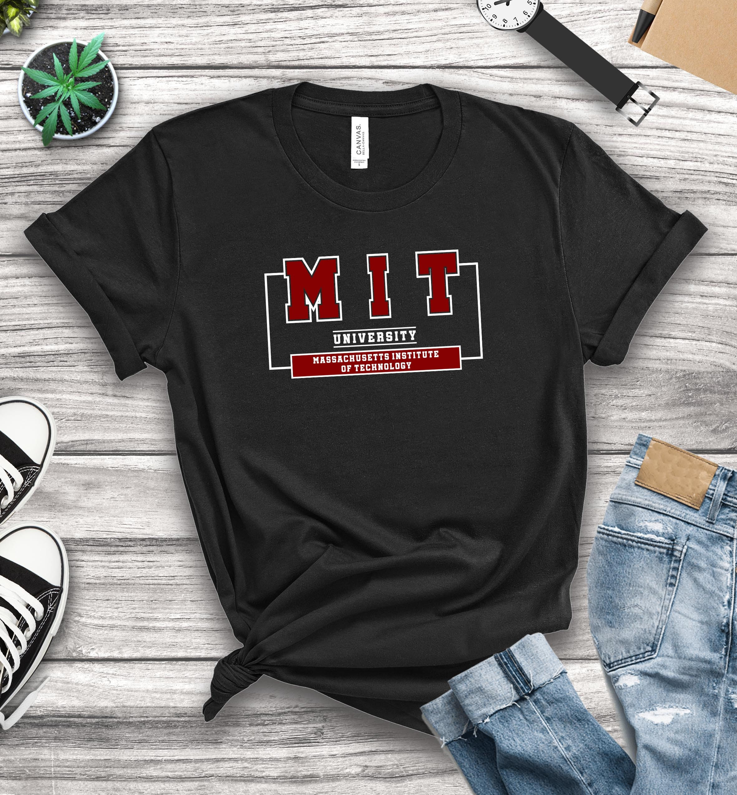 MIT Massachusetts Institute of Technology Shirt M.I.T Shirt College T shirt USA University Shirt Etsy