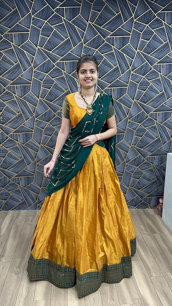 Half saree designs, Kids designer dresses, Kids' dresses