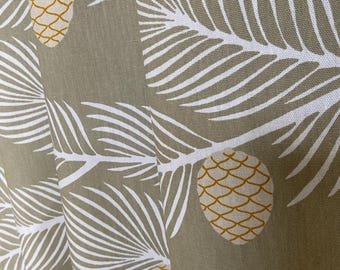 Cotton fabric Pine cone branches Decorative fabric wide 59 inches/150cm by meter