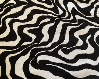 Scandinavian Cotton fabric Black and white fabric Home décor fabric Decorative fabric wide 59 inches/150cm Fabric scraps Length 30 in/ 75 cm