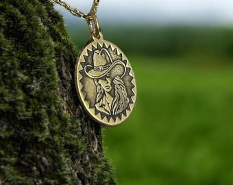 Silver Cowgirl Necklace, Silver Western Pendant, Cowboy Jewelry, Perfect Gift for Cowgirls Western Lovers, Cowgirl, Valentine's Day Gift