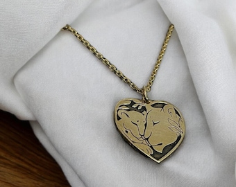 925 Sterling Silber Löwe Halskette, Silber Löwin Anhänger, Löwe Jungtier Schmuck, Mama Tigerin Kette, Einzigartiges Geburtstagsgeschenk, Geschenk für Mama