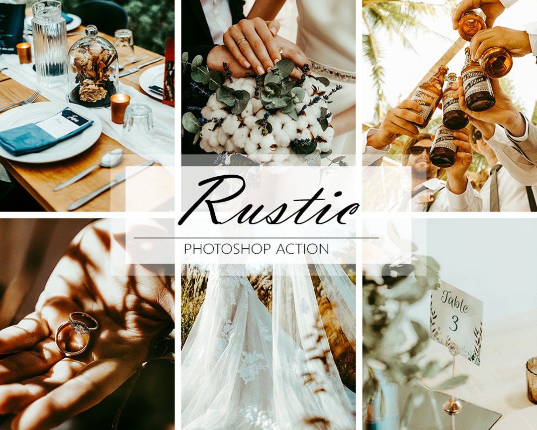 Rustic Photo Filter Rustic Photoshop Action, Rich Contrast Filter, Wedding Photoshop Action ...