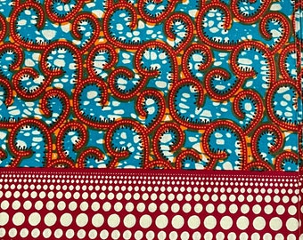 Kitenge FIRE AND ICE | Cotton | Sold by the meter | Fabrics | Prints | African Ankara Wax Print | Wax Hollandais | Colorful fabric | Sewing material