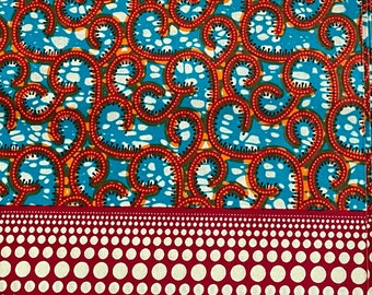 Kitenge FIRE AND ICE | Baumwolle | Meterware | Stoffe | Prints | African Ankara Wax Print | Wax Hollandais | Bunter Stoff | Nähmaterial