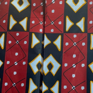 Kitenge BRICKS Baumwolle Meterware Stoffe African Ankara Wax Print Wax Hollandais Bunter Stoff Nähmaterial Bild 3