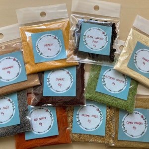 Set of 10 different spices from East Europe custom made all seasons